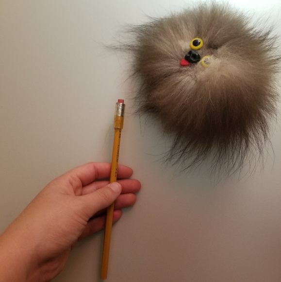 Vintage Fuzzy Dog Pencil Topper - Picture 5 of 6